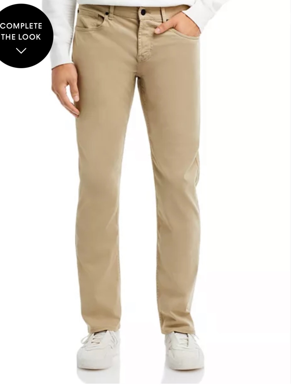 New Men's 7 For All Mankind Luxe Performance Slimmy Slim Fit Chino Pants Khaki